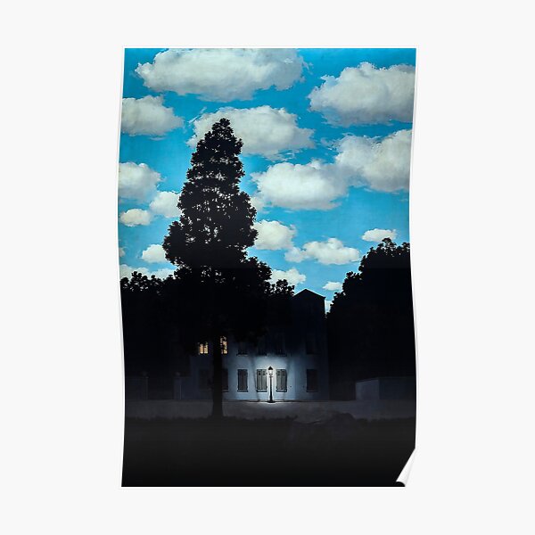 The Empire of Light by René Magritte Poster