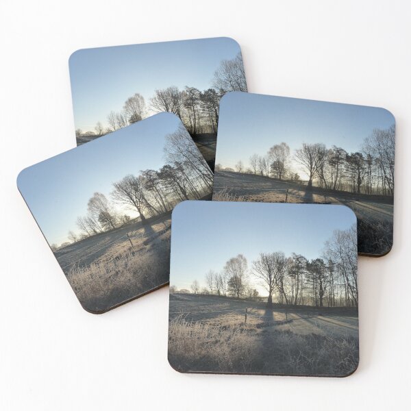 Item preview, Sunrise in a chilly winter landscape - frosty scenery designed and sold by Designbyfia.