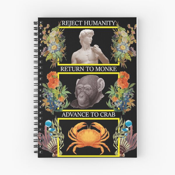 Item preview, "Reject Humanity, Return to Monke, Advance to Crab." designed and sold by el-Baino.