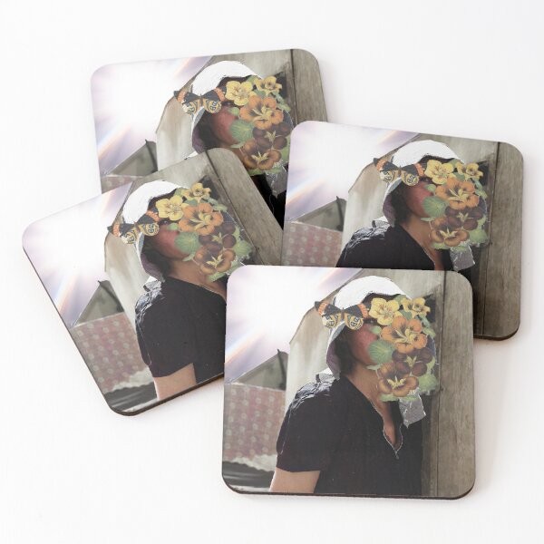 Item preview, Butterfly Girl Behind Flowers designed and sold by carlseti.