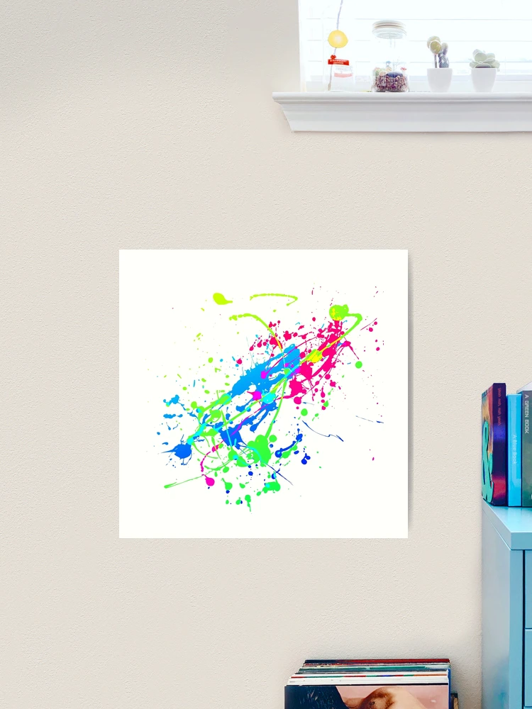 Neon Paint Splatters Graphic by Whimsy Girl · Creative Fabrica