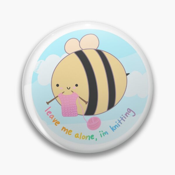 Item preview, leave me alone, i'm knitting designed and sold by byjentran.