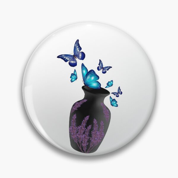 Item preview, Vase with butterfly designed and sold by Imakeyouhappy.