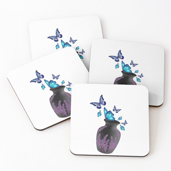 Item preview, Vase with butterfly designed and sold by Imakeyouhappy.