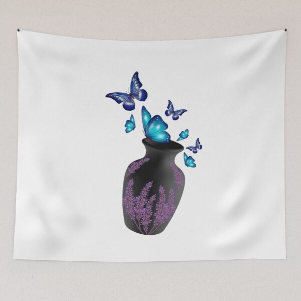 Item preview, Vase with butterfly designed and sold by Imakeyouhappy.
