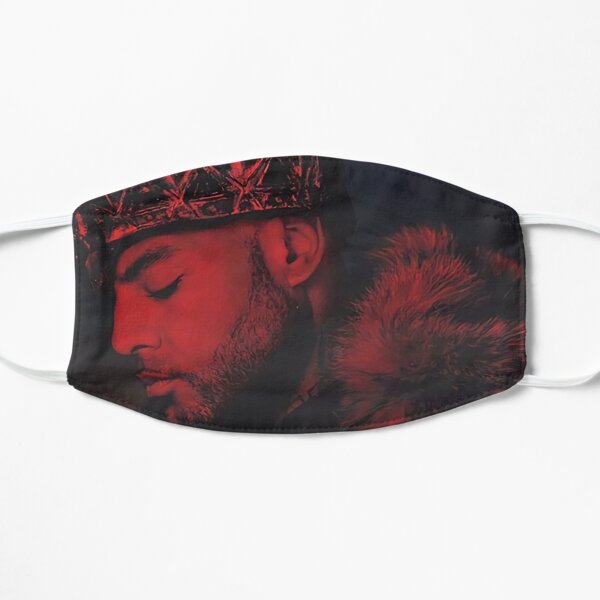 Couleur rouge Booba-Booba Masque sans plis