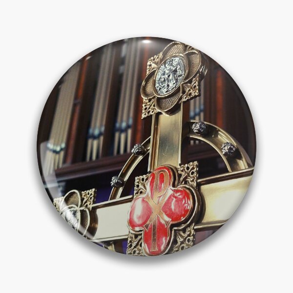 Item preview, Methodist Church Symbols Foregrounding An Antique Pipe Organ in a Church designed and sold by Mothe3rd.