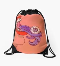 Tentacle Tongue Drawstring Bag