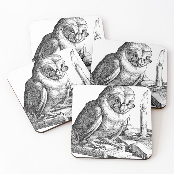 Item preview, Owl reading a book designed and sold by SirSleepsAlot.