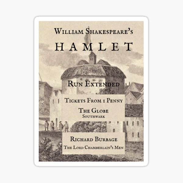 Item preview, William Shakespeare ~ Hamlet ~ The Globe Theatre Fantasy Poster designed and sold by artsphere.