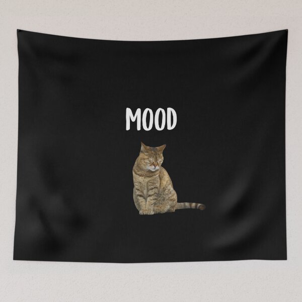 Item preview, Mood Cute Sleepy Cat (Black BG) designed and sold by FilipeFerreira.