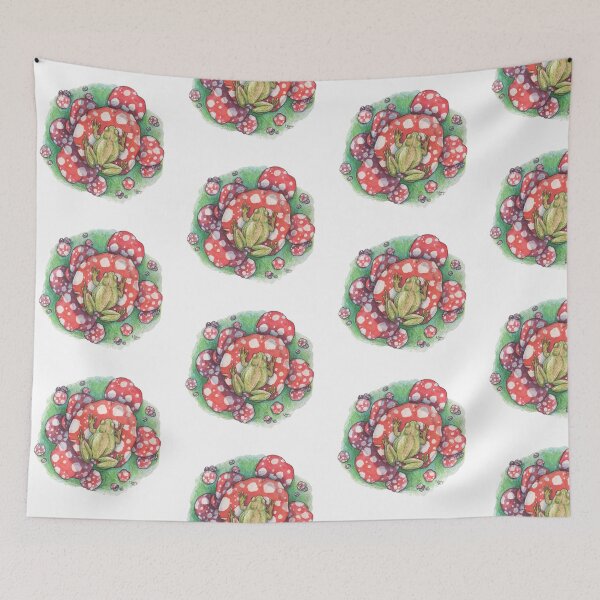 Item preview, Frog on Mushrooms designed and sold by eleary.
