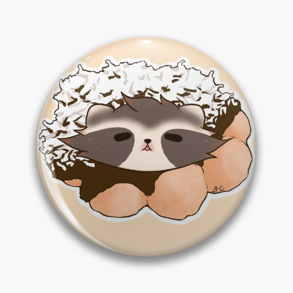 Item preview, Rudie Raccoon and Chocolate Coconut Donut designed and sold by RudieFoodies.