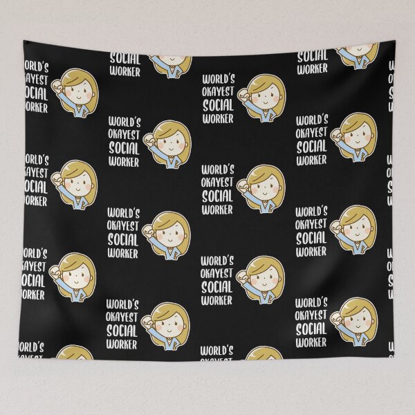 Item preview, Worlds okayest social worker designed and sold by GoranDesign.