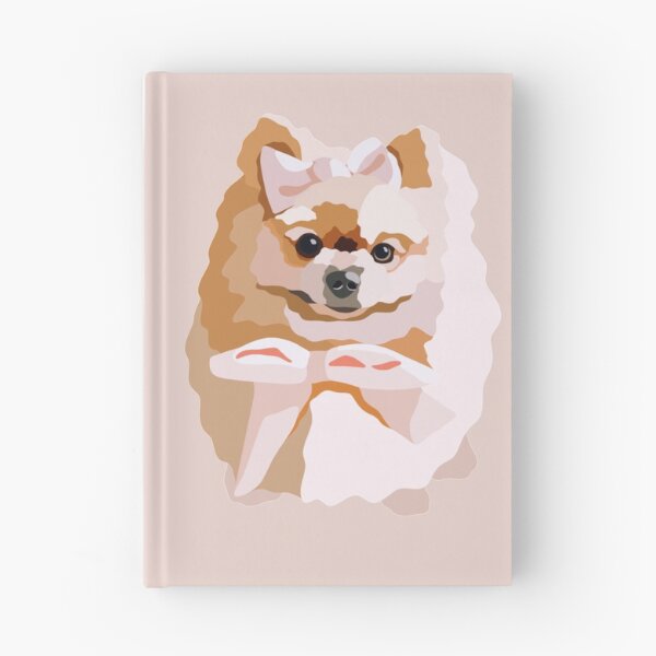 Item preview, Pomeranian Pink Bow Dog Portrait Digital Illustration designed and sold by sherylwylie.