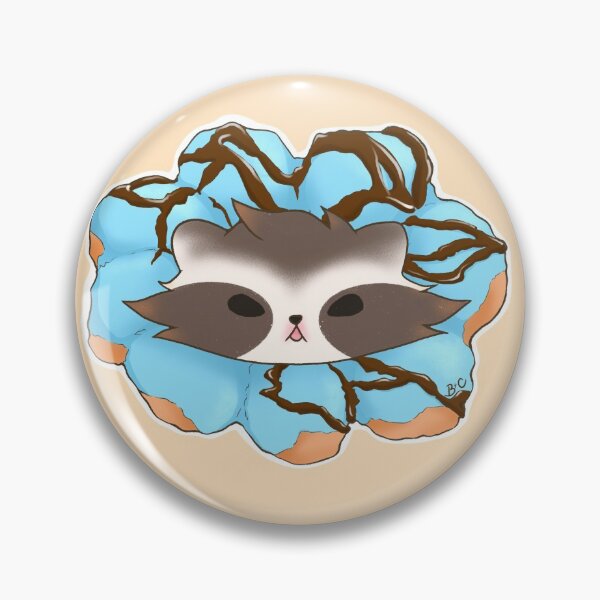 Item preview, Rudie Raccoon and Blue Raspberry Donut designed and sold by RudieFoodies.
