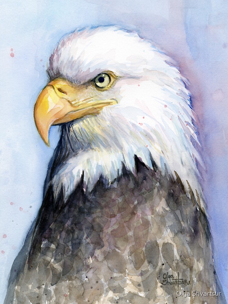 Bald Eagle Painting Watercolor | Kids T-Shirt