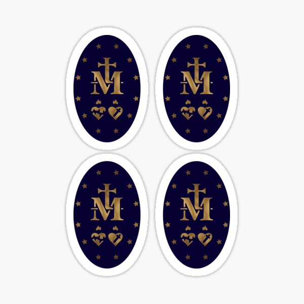 Miraculous Medal (Médaille miraculeuse) Medal of Our Lady of Grace Sticker