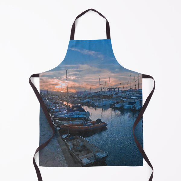 Item preview, Summer evening sunset at the port / harbour near to the beach, Spain, Mallorca designed and sold by Barolina.