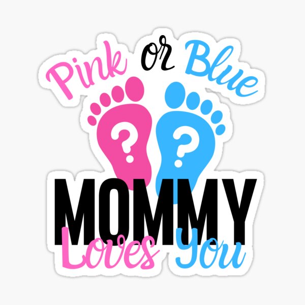 Gender Reveal Ideas Fishe Or Fishe Daddy Loves You' Sticker