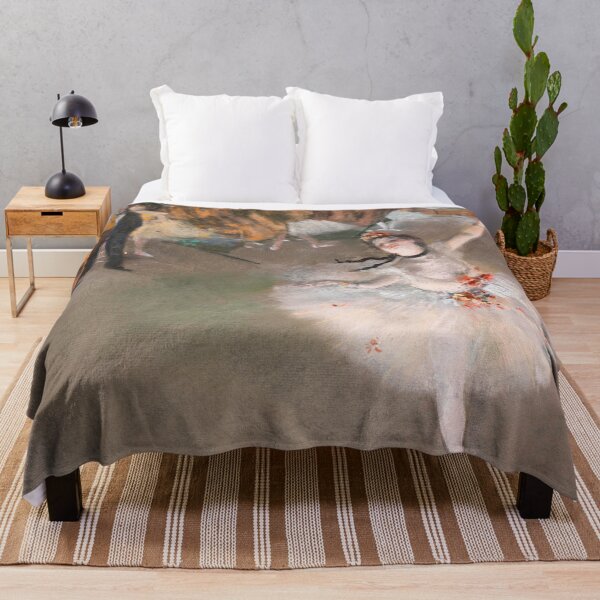 The Star Dancer on Stage Edgar Degas Ballet Throw Blanket