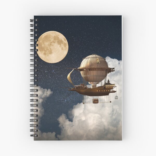 Item preview, Steampunk  Balloon and Moon designed and sold by CassieNash.