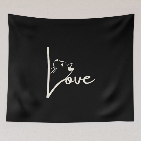Item preview, Love cat handwriting designed and sold by EmotionArt.