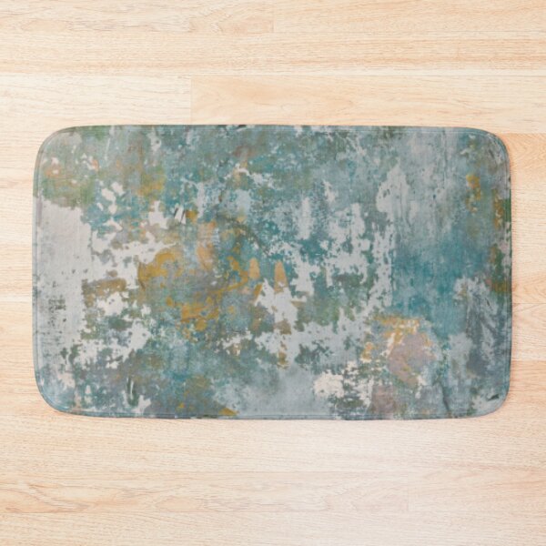 Item preview, Teal Grey Copper Colored concrete Plastered designed and sold by WearWolfDesigns.