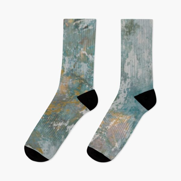 Item preview, Teal Grey Copper Colored concrete Plastered designed and sold by WearWolfDesigns.