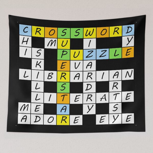 Item preview, Crossword Puzzle Superstar - Multi Color Brain Games designed and sold by artfulnotebook.