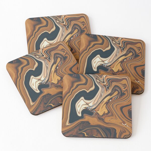 Item preview, Liquid Dark Brown Chocolate Marble designed and sold by ZaydounStark.