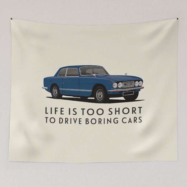 Item preview, Life is too short to drive boring cars - Bristol 411 - dark blue designed and sold by knappidesign.