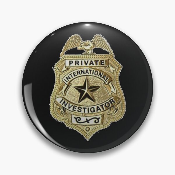 Item preview, Private International Investigator Badge designed and sold by Lawrence Baird.