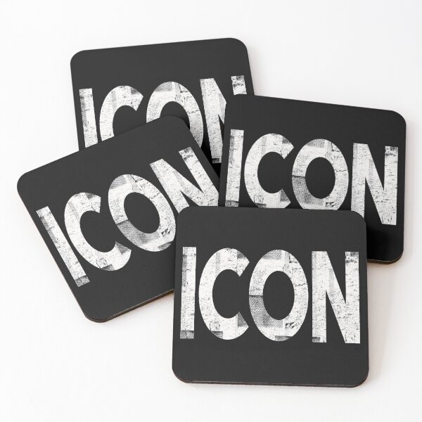 Item preview, Icon Iconic Icon Logo Fashion Icon Distressed White designed and sold by thirdeyeblue.
