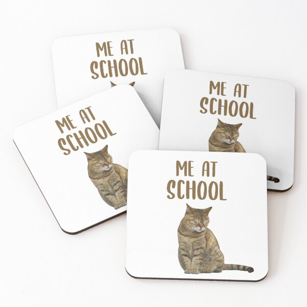 Item preview, Me At School Cute Sleepy Cat designed and sold by FilipeFerreira.