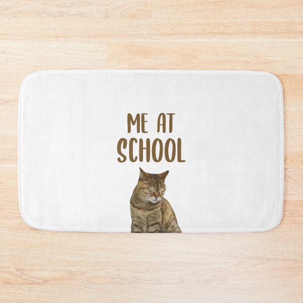 Item preview, Me At School Cute Sleepy Cat designed and sold by FilipeFerreira.