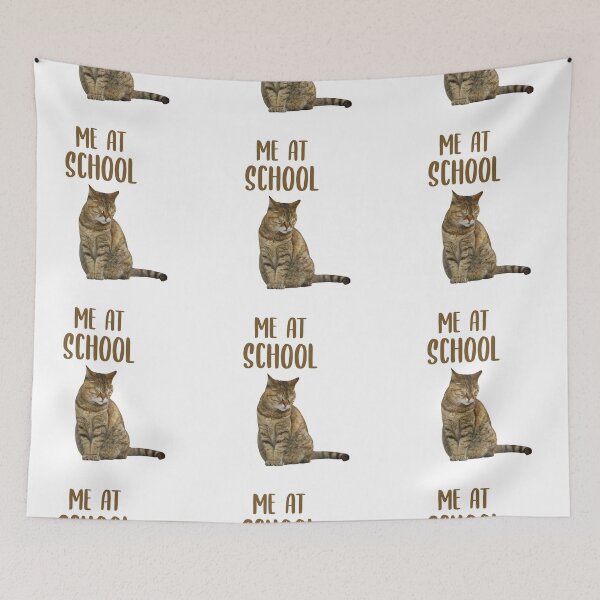 Item preview, Me At School Cute Sleepy Cat designed and sold by FilipeFerreira.