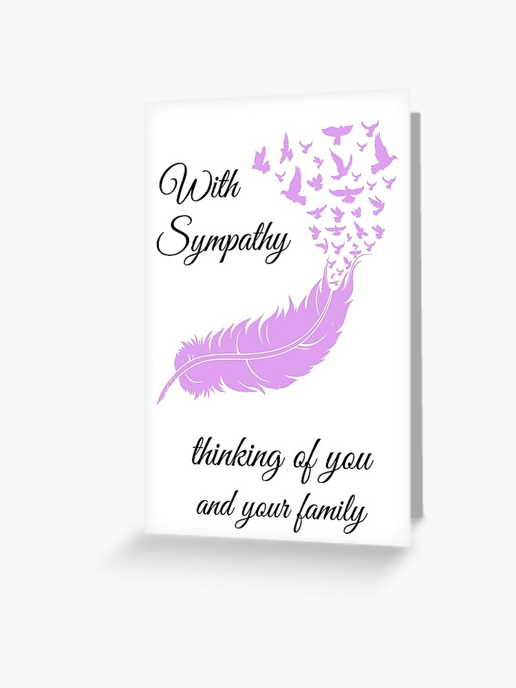 With Sincere Sympathy Card Foil Detail, Dove Design And White Envelope Memorial 5060309770009 | UK