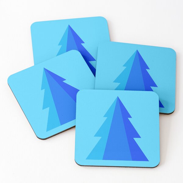 Item preview, Cobalt Blue Tricolor Pine Tree designed and sold by Susssanne.