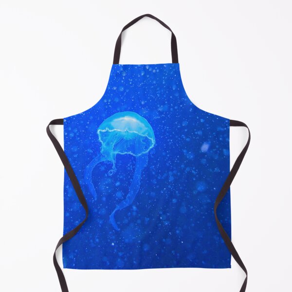 Item preview, Beautiful jellyfish photo in deep blue ocean designed and sold by Barolina.