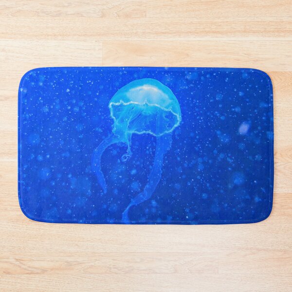 Item preview, Beautiful jellyfish photo in deep blue ocean designed and sold by Barolina.