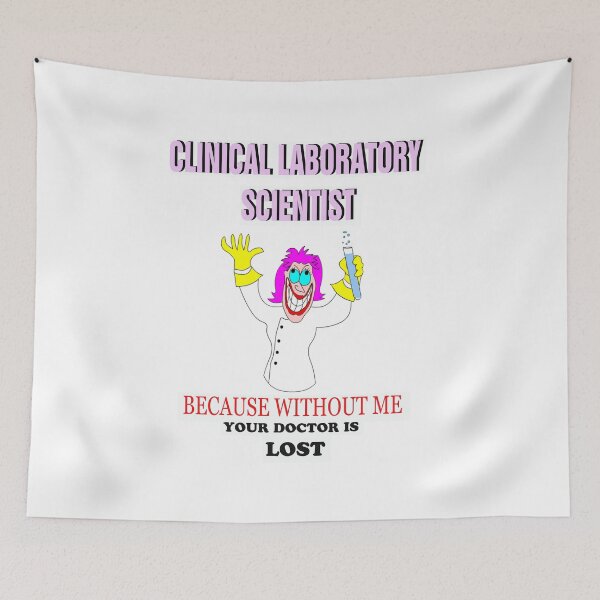 Item preview,  CLINICAL LABORATORY SCIENTIST (with long hair & lipstick) designed and sold by CUTESTUFFnow.