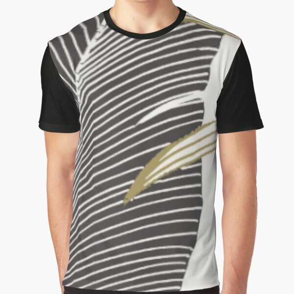 Vista previa del artículo con la obra «Hoja de oro en blanco y negro», diseñado y vendido por WearWolfDesigns.