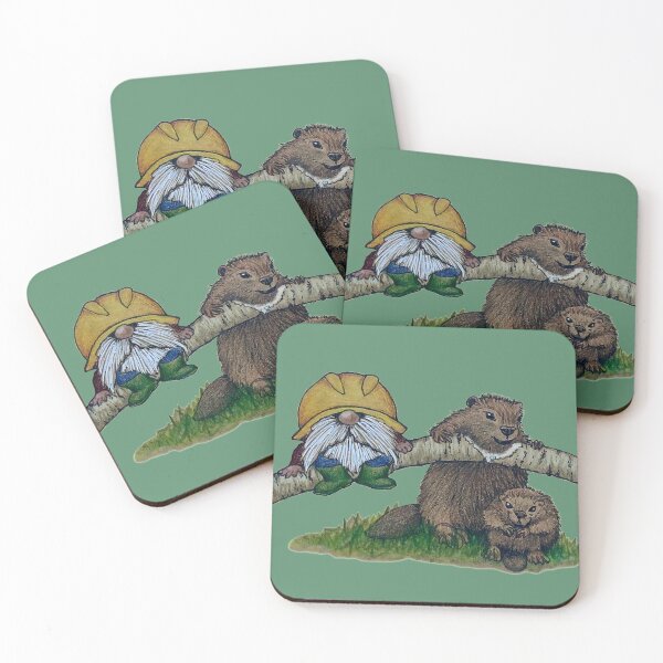 Item preview, Gnome and Company Beavering Away  designed and sold by SarahCD13.
