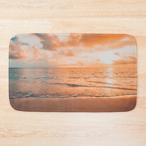 Item preview, Sunset With Blue Ocean Calm Waves Beach designed and sold by Turkdesigner.