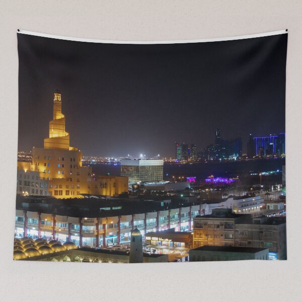 Item preview, Doha, Qatar at Night designed and sold by SafariByMarisa.