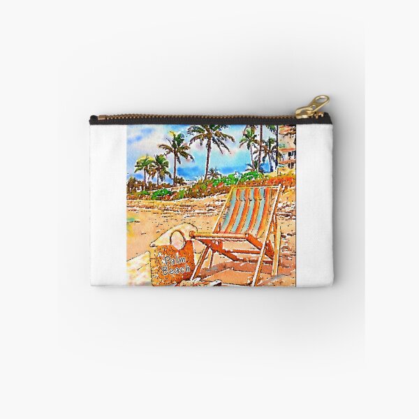 Item preview, Palm Beach Beach Chair Watercolor designed and sold by Mizjean.