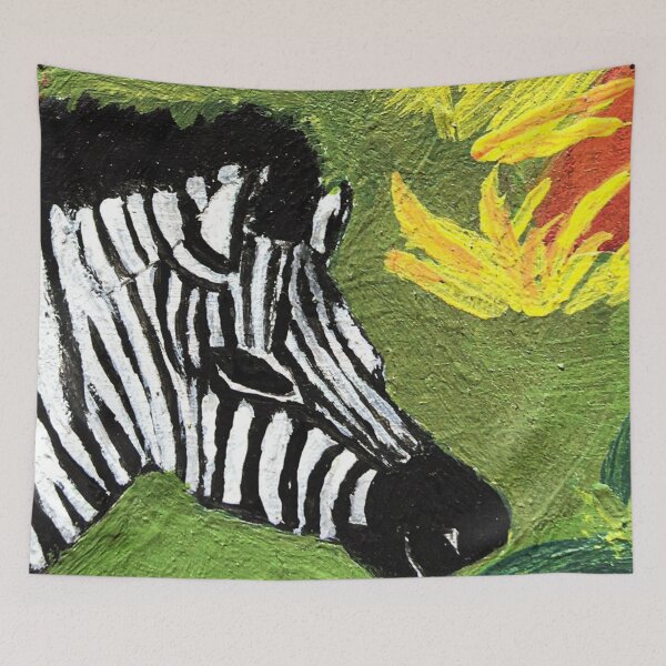 Item preview, Vintage Ancient Zebra Painting designed and sold by dilhanenise.