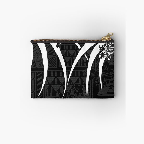 Item preview, Vintage Hawaiian - Samoan -Polynesian Black And White Tribal Leaves  designed and sold by sunnthreads.