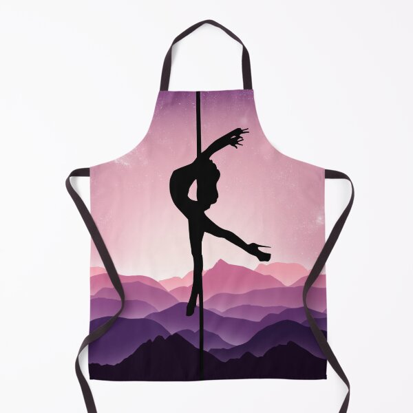 Item preview, Poledancer silhouette in mountains designed and sold by LittlePolina.